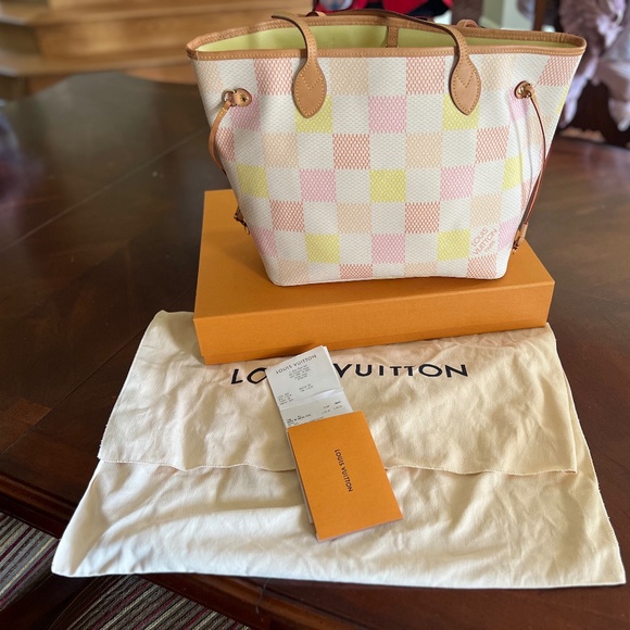 LOUIS VUITTON Tote Bag N40668 Damier Canvas Neverfull MM - Picture 1 of 11